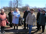 На субботнике 
в парке (2007 г.)